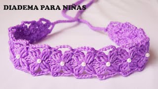 🌈Diadema Tejida a Crochet o Ganchillo  crochet headband  VINCHA  TURBANTE  TIARA❣ [upl. by Inalak]