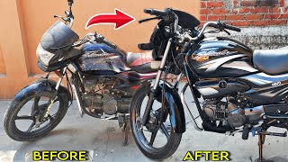 Super Splendor Complete Restoration  Modified Splendor Super  Qamar Bike Restoration  QBR [upl. by Ericha]