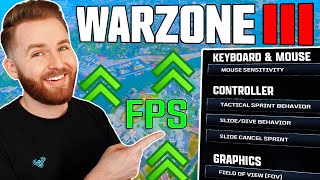 BEST SETTINGS FOR WARZONE We Tested Everything WarzoneMW3 Graphics Controller Mouse amp Key [upl. by Ebby]