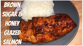 Brown Sugar and Honey Glazed Salmon Recipe  먹방  ChowTyme Creations [upl. by Enileda939]