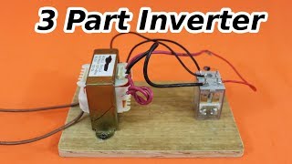 12 VDC to 120 VAC Inverter with 3 Components [upl. by Michelina]