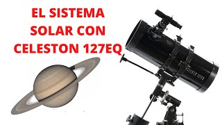 El Sistema Solar con telescopio Celestron powerseeker 127eq [upl. by Clynes56]