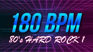 180 BPM  80s Hard Rock  44 Drum Track  Metronome  Drum Beat [upl. by Dinesh]