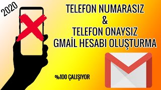 TELEFON NUMARASIZ GMAİL HESABI AÇMA  TELEFON ONAYSIZ  2024 [upl. by Inoek697]