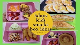 5 days kids snacks box ideas in Tamil  5 easy amp quick snacks recipe for kids  Saakshi Prakash [upl. by Reivaxe21]