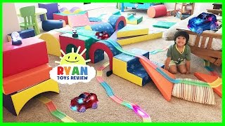 MAGIC TRACKS TOY CARS CHALLENGE AS SEEN ON TV Toys Unboxing and Kids Playtime [upl. by Onstad]