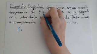 Como calcular velocidade de propagação de onda [upl. by Eelan16]