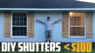 Building Our Own DIY Natural Wood Shutters [upl. by Falito]