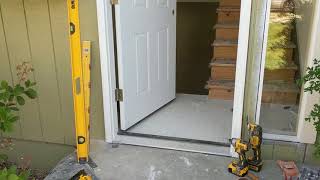 Jeld Wen Front Door Installation  Really crappy products and craftsmanship PART 1 [upl. by Itsur416]