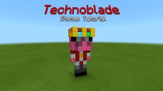 Minecraft Technoblade Statue Tutorial [upl. by Inna]