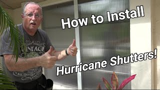 DIY  Hurricane Shutter Install [upl. by Annel713]