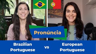 Brazilian vs European Portuguese  PRONUNCIATION MiaEsmerizAcademy [upl. by Shannon]