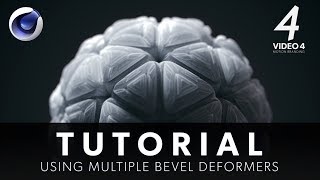 Using multiple bevel deformers  CINEMA 4D TUTORIAL [upl. by Dnalevelc]