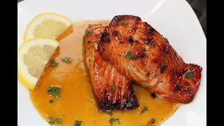 Honey Glazed Salmon Recipe  The Best Salmon Recipe [upl. by Maples887]