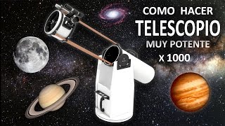 Como Hacer un Potente Telescopio Casero  Experimentar En Casa [upl. by Aneram268]