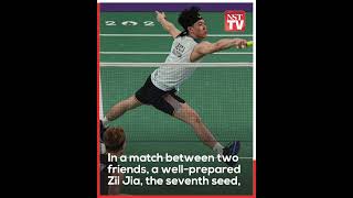 Zii Jia stuns Antonsen to reach Olympic semifinals [upl. by Nilrah]