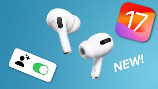 iOS 17 NEW Airpods Features [upl. by Fulvia]