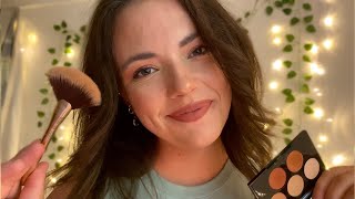 Bubbly Friend Makeup Roleplay ASMR  pampering personal attention whispered [upl. by Australia439]