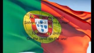 Portuguese National Anthem  quotA Portuguesaquot PTEN [upl. by Inafets]