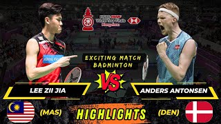 Wow‼️Amazing 🔴 Lee Zii Jia MAS vs Anders Antonsen DEN Before HSBC BWF World Tour Finals 2024 [upl. by Telocin]