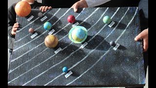 GÜNEŞ SİSTEMİ YAPIMI3D SOLAR SYSTEM projeödevi ödev [upl. by Gloriana]