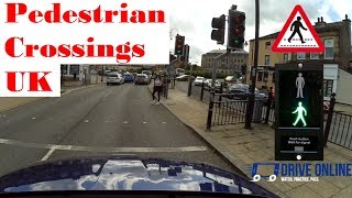 Pedestrian Crossings Driving Lesson  Approaching Pedestrian Crossings UK [upl. by Harlin]