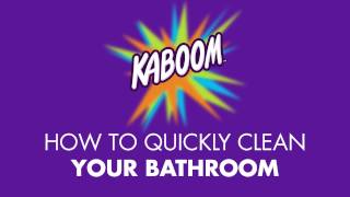 How to Quickly Clean your Bathroom with Kaboom [upl. by Hynes26]