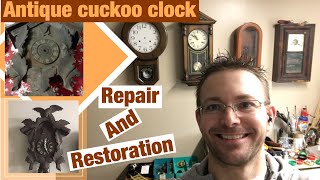 Antique Cuckoo Clock Repair and Restoration [upl. by Perrin]