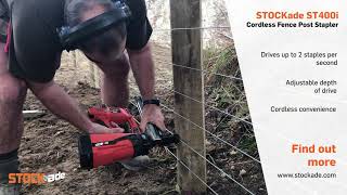 STOCKade ST400i  Cordless Fence Post Stapler [upl. by Araic]