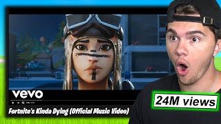 REACTING to Fortnite MUSIC VIDEOS Fortnites Kinda Dying [upl. by Melia545]