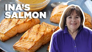 Ina Gartens 5Star Grilled Salmon  Barefoot Contessa  Food Network [upl. by Hairacaz]