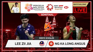 LEE ZII JIA 🇲🇾 vs NG KA LONG ANGUS 🇭🇰 LIVE Malaysia Masters 24 大马大师赛 SFs  Darences Watchalong [upl. by Jeremias]