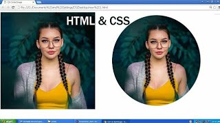 How to Create Circular Image in CSS HTML Website [upl. by Ecneitap]