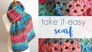 How To Crochet The Take It Easy Scarf [upl. by Retnyw]