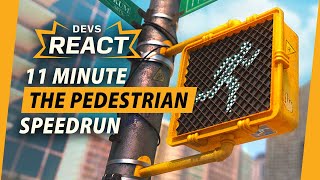 The Pedestrian Developers React to 11 Minute Speedrun [upl. by Eitirahc]