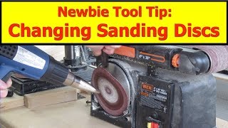 Newbie Tool Tip Replacing a Sanding Disc [upl. by Ezri]