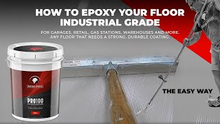 HOW TO APPLY INDUSTRIAL GRADE EPOXY [upl. by Aknahs625]