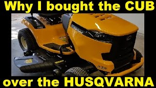 Why I bought the Cub Cadet over the Husqvarna [upl. by Yoccm]