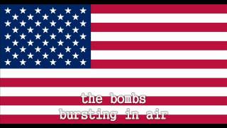 National Anthem of the United States Instrumental with lyrics [upl. by Neelyam316]