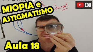 MIOPIA HIPERMETROPIA e ASTIGMATISMO  Óptica da VISÃO  Aula 18  Prof Boaro [upl. by Toscano]