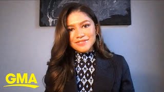 Zendaya talks about her new film Malcolm amp Marie l GMA [upl. by Asseneg]