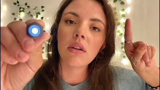 FOCUS amp FOLLOW MY DIRECTIONS  ASMR  interview light triggers focus on me guided relaxation [upl. by Aicelaf]