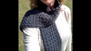 FREE Crochet Scarf  Stormy Waters Infinity [upl. by Lisan512]