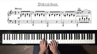 Schubert quotStändchenquot Serenade FREE Sheet Music  P Barton FEURICH piano [upl. by Eetsirhc]