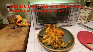 EMERIL LAGASSE AIR FRYER 360 DELICIOUS CHICKEN WINGS RECIPE [upl. by Hawthorn]