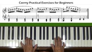 Czerny Practical Exercises for Beginners Op 599 No 27 Piano Tutorial [upl. by Tirza]