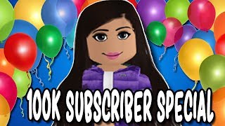 CELEBRATING 100K SUBS THANK YOU  Face Reveal  Roblox Amberry [upl. by Ranie]