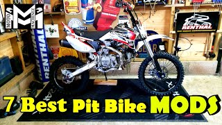 7 Best UpgradesMods For PIT BIKES [upl. by Gwenneth]