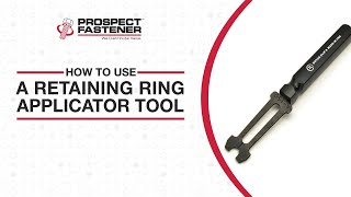 How to Use a Retaining Ring Applicator Tool [upl. by Esoranna]