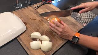 Chopping Onion in a Food Processor [upl. by Naxela]